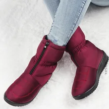 Модные зимние ботинки; женские зимние ботильоны на платформе; женские водонепроницаемые теплые ботинки на меху; женская нескользящая обувь; Zapatos De Mujer