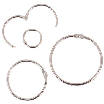 

10Pcs Metal Ring Binder DIY Albums Loose-leaf Book Hoops Opening Office Binding Supplie Photo Album