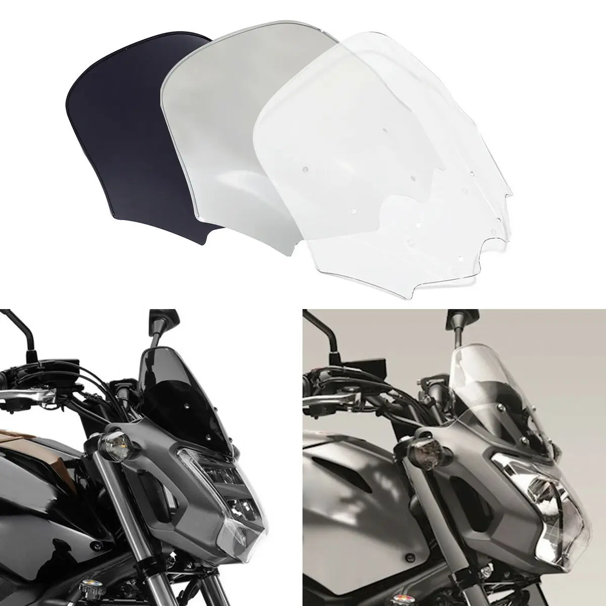 Мотоцикл PC двойной пузырь лобовое стекло для Honda NC700S NC 750S 2012- 2013 черный/прозрачный/хром