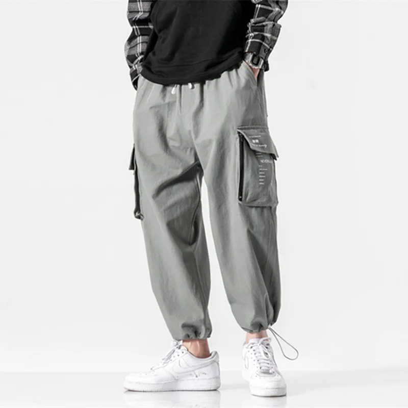 

Loose Mu Cool 20 Spring Clothing New Style Cool Deconstructable Pocket Foot Mouth Drawstring Straight-leg Pants BOY'S Trend Bib
