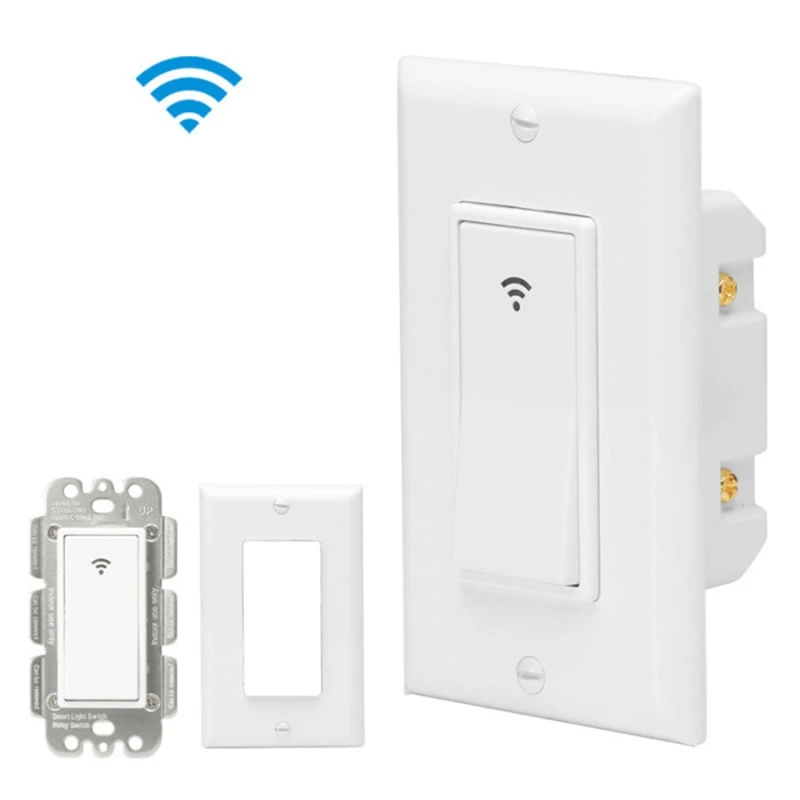 AAAE Top-Smart Switch WiFi мобильный телефон дистанционное управление 2,4 ГГц WiFi настенный домашний переключатель для Alexa/Google Home