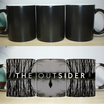 

2020 Tv Show The Outsider Mug Heat Changing Color Tea Cups Coffee Mugs Morph Mug Novelty Heat Reveal Transforming Cup