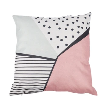 

Modern Pink Deer Kissing, Nordic Geometric Kissing Cushion, Linen Cushion Cover, Sofa Cushions Home Decorative Cushions Scarlet