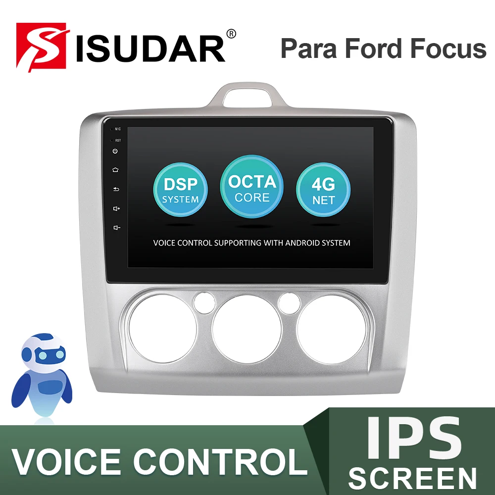 ISUDAR Car Radio For Ford/Focus 2 Mk 2 2004-2008 2009-2011 No 2 din Android Autoradio Multimedia GPS DVR Camera RAM 2GB ROM 32GB