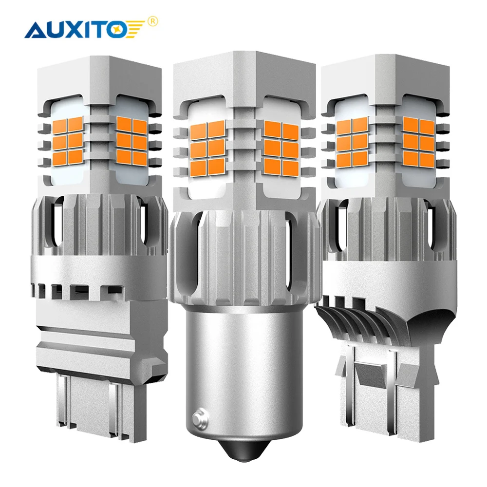 AUXITO 2 шт. без Hyper Flash T20 W21W BA15S 1156 светодиодная лампа Canbus указатель поворота для Nissan