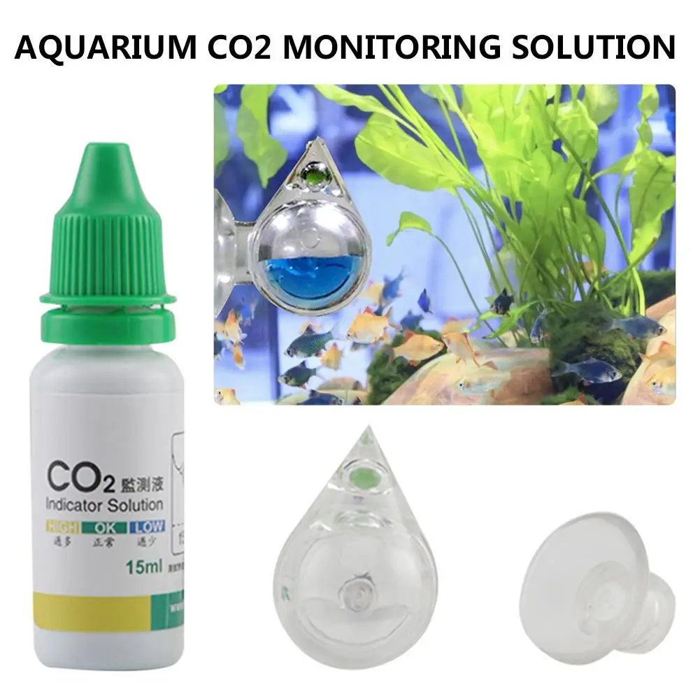 

CO2 Tester Aquarium CO2 Monitoring Liquid Water Tank Test Solution CO2 Continuous Test Aquarium for Water quality monitoring