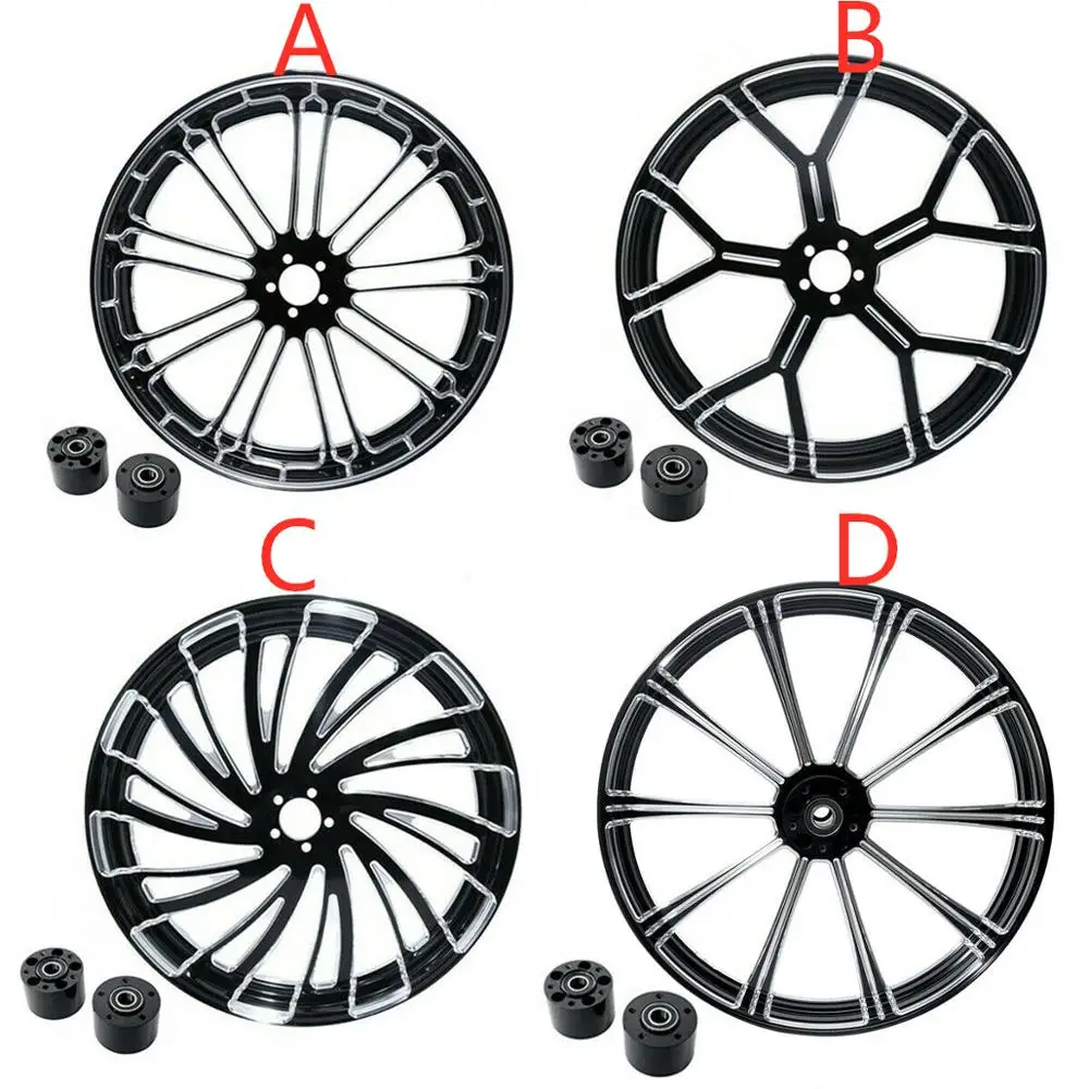 

Motorcycle 18" 21" 23" 26" Front Wheel Rim Dual Disc W/ Hub For Harley Touring 08+ 2008-2019