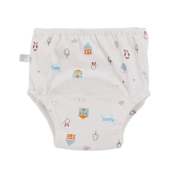 

New Infant baby baby toilet training diaper cartoon printing cotton breathable pull-on pants bread pants high quality