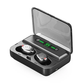 

Wirless Bluetooth Earphone5.0 One Button Control Design with LED Power Display Charging Case Portable for Phone Music Sports
