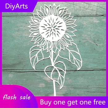 

DiyArts Sunflower Flower Dies Cutting Die Circle New 2020 Paper Cut Card Template Stencils Diy Scrapbooking Embossing Mold