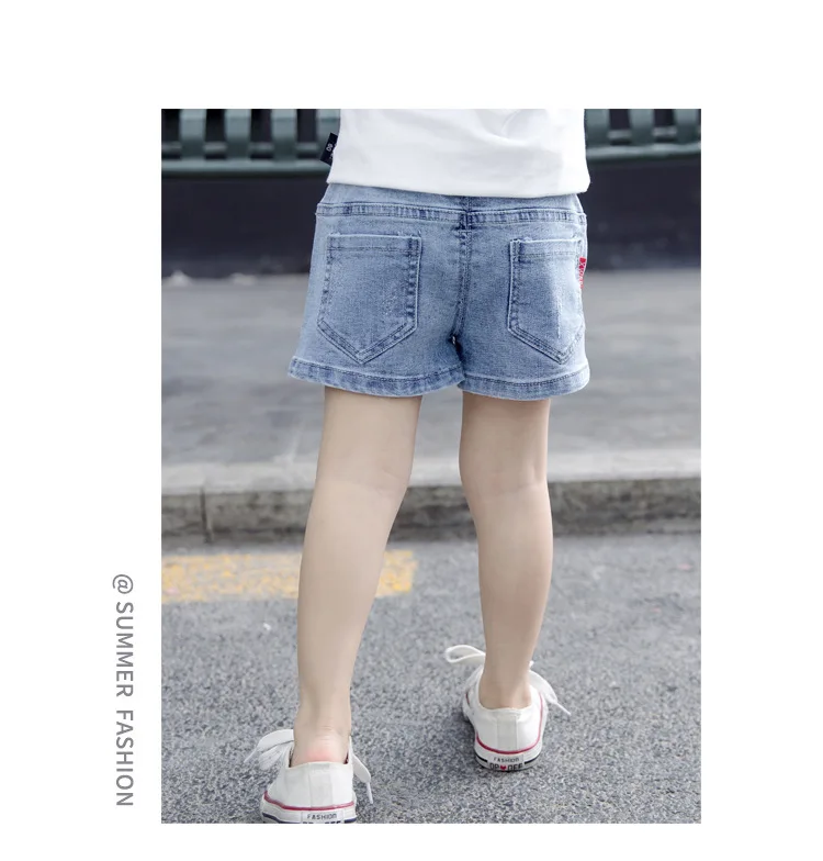 Childrenswear Children Elastic Denim Shorts New Style Children Summer Thin Section Men And Women Baby Korean-style Pants Fa