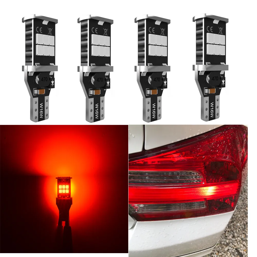 

4x T15 LED Bulb W16W Canbus Car Reverse Light Back up For Hyundai Tucson Accent Azera Elantra Santa Fe Sonata Genesis Veracruz