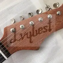 Электрическая гитара, настраиваемая шея, красное дерево, розовое дерево гриф 21 Лады 25," Шкала