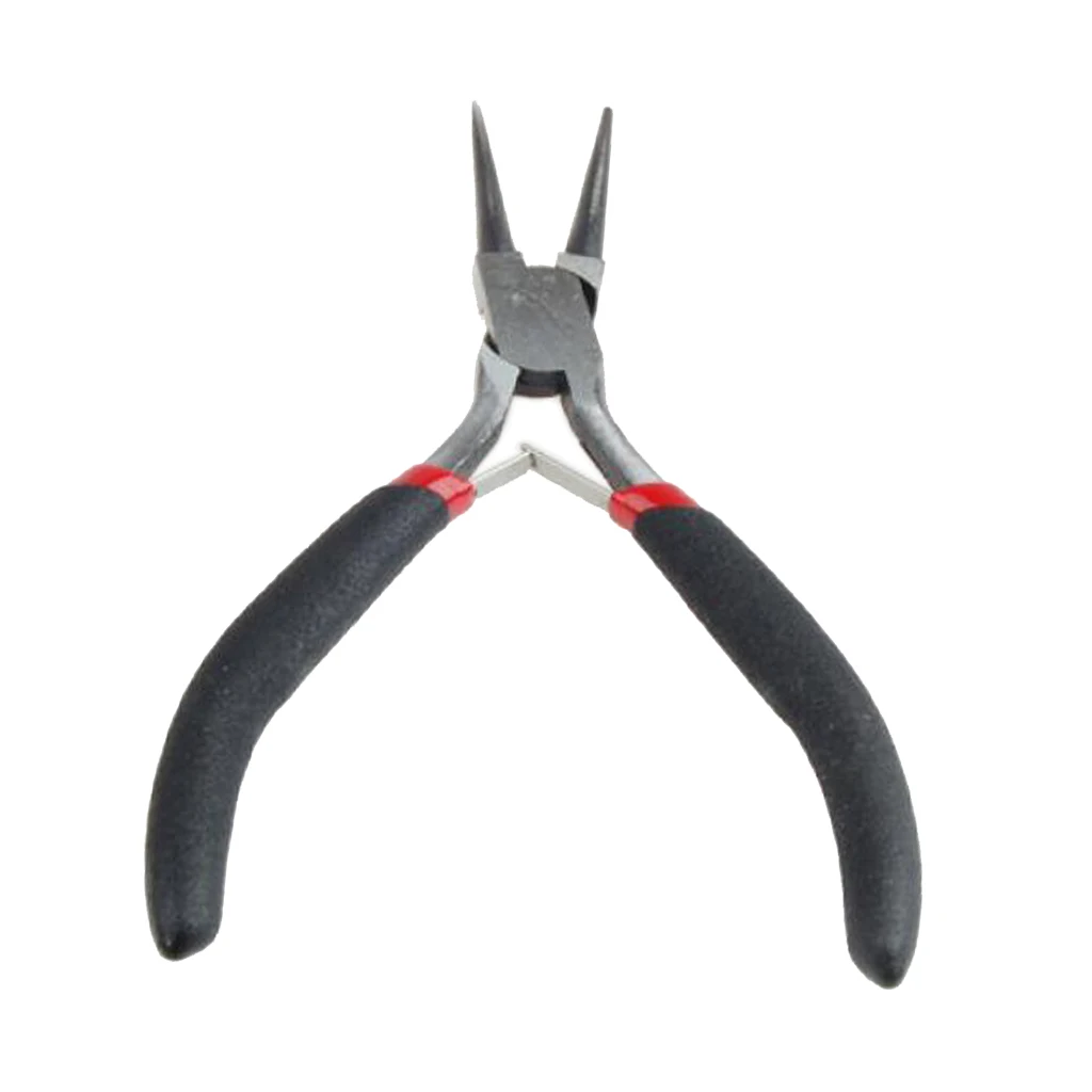 

Steel Round Nose Plier Craft Beading Jewelry Making Tool Padded Handle 4.7 Inch