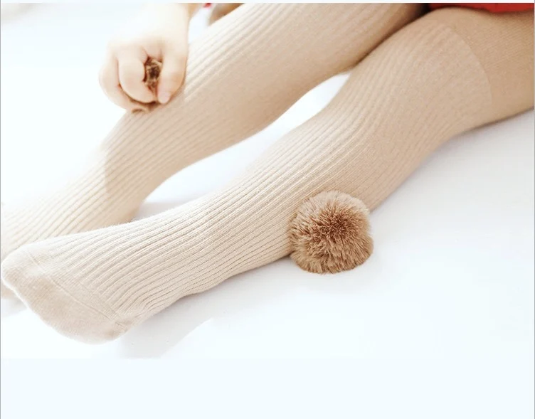 2019winter Spanish Combed Cotton Wool Ball Pantyhose Girls Pantyhose Christmas Socks Christmas Socks Kids Toddler Socks