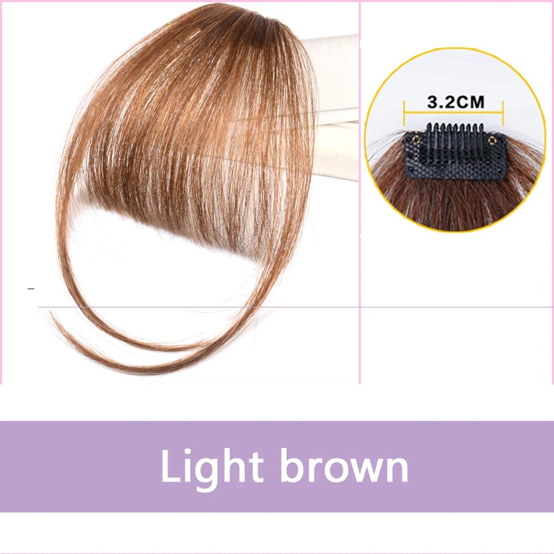 Allaosify, 4 вида цветов, заколка для волос, челка, аксессуары для волос, синтетическая имитация челок, накладные волосы на заколках - Цвет: B2-30