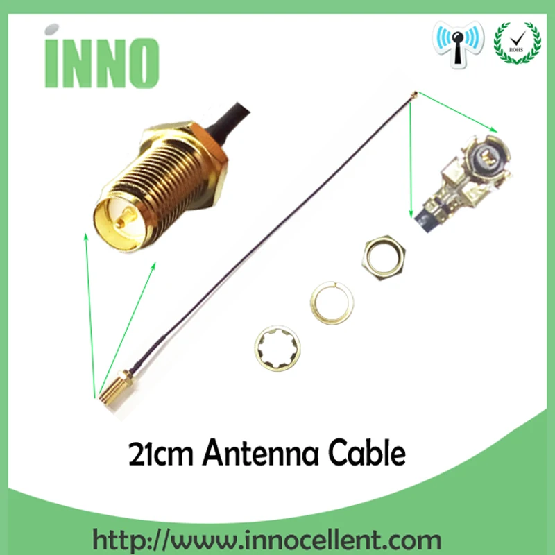 2pcs 2.4g antenna 5dbi sma female wlan wifi 2.4ghz antene IPX ipex 1 SMA male pigtail Extension Cable iot module antena EOTH