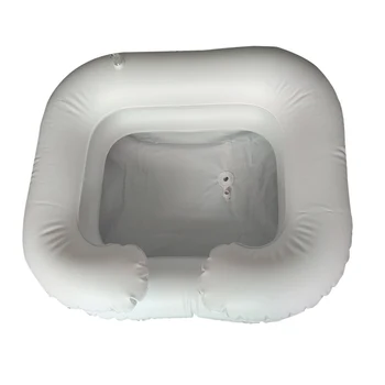 

Inflatable Shampoo Basin Tub In Bed Elderly Care Conditioner Handicapped PVC Inflatable Hair Washing Basin With DrainTube