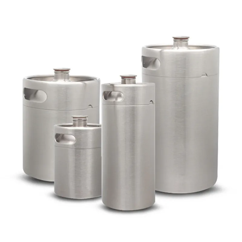 

2/3.6/5L Stainless Steel Mini Beer Keg Pressurized Growler for Craft Beer Dispenser System Home Brew Beer Brewing