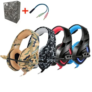 

K1 Gaming Headphones Headset Deep Bass Stereo Wired Gamer Earphone Microphone For PS4 Phone PC Laptop X-Box Tablet