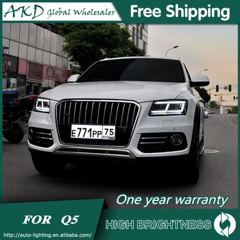 

For Car AUDI Q5 Headlights 2009-2018 DRL Day Running Light LED Bi Xenon Bulb Fog Lights Car Accessory AUDI Q5 Head Lamp