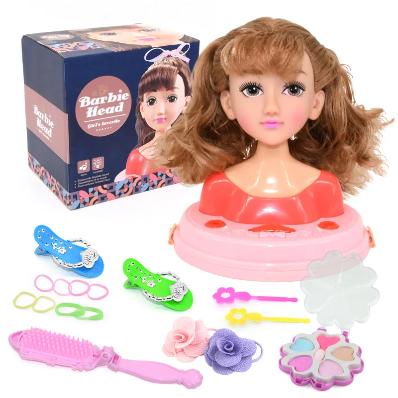 Hairstyle Hair Makeup Doll Hairdresser Pretend Play Game Girls Makeup  Practice