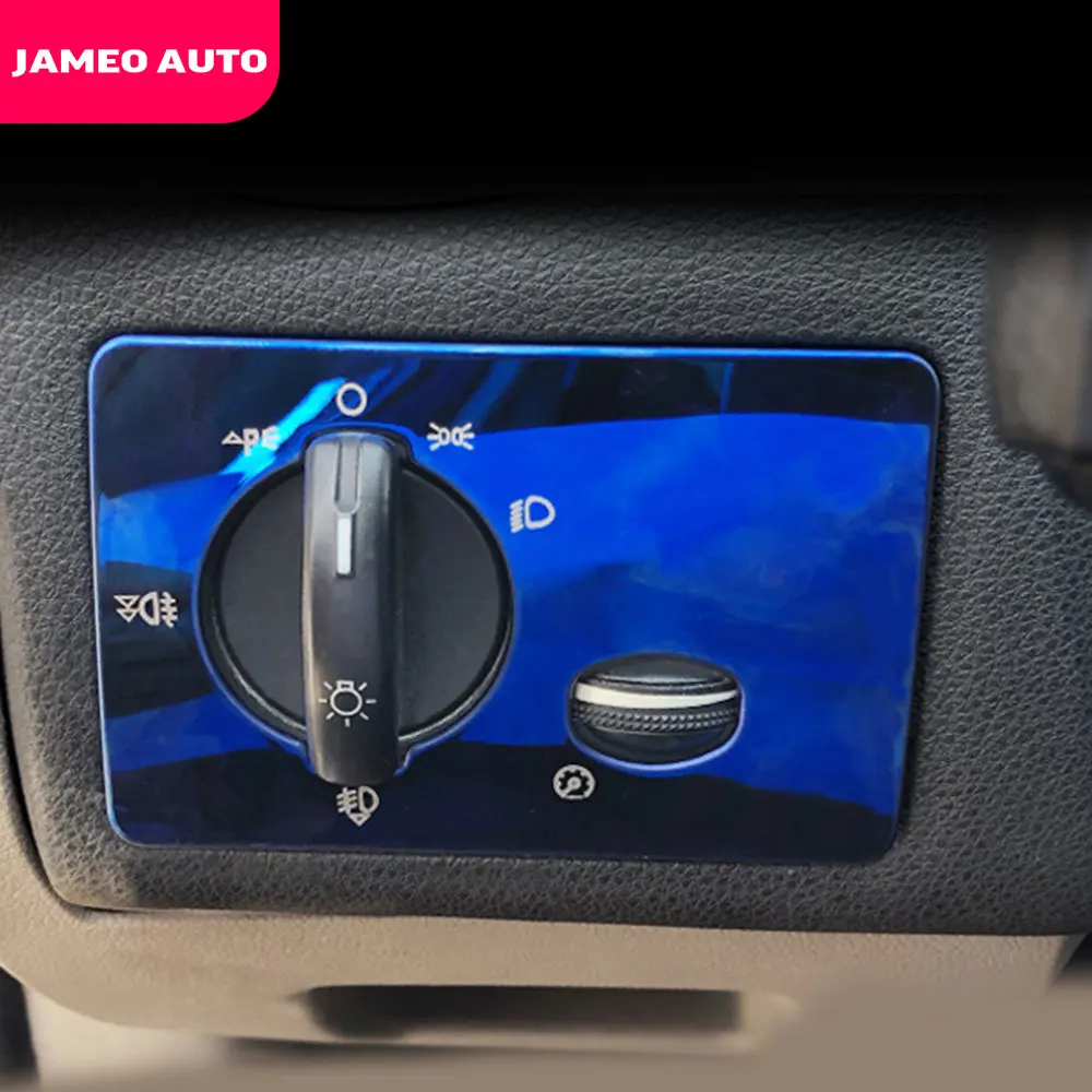 Jameo авто фары переключатель регулировочная ручка панель накладка наклейка подходит для Ford Focus 2 MK2 2005-2011 LHD аксессуары
