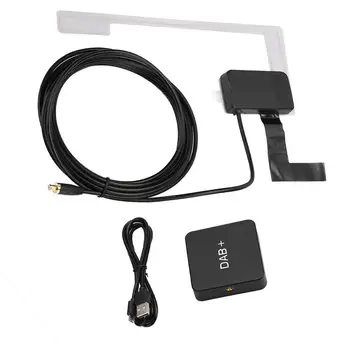 

DAB DAB+ Box Digital Radio Receiver Adapter with Antenna for Car Radio Android FM Transmission USB Powered