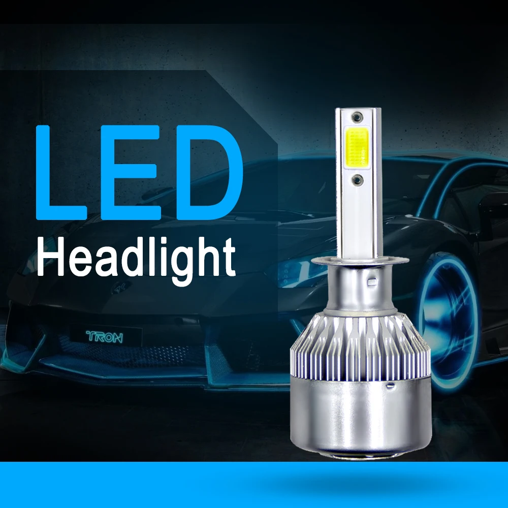 2 шт. C6 светодиодный автомобильный головной светильник, конверсионные комплекты, лампы для вождения, уличный автомобильный светильник C6, Автомобильный светодиодный головной светильник s
