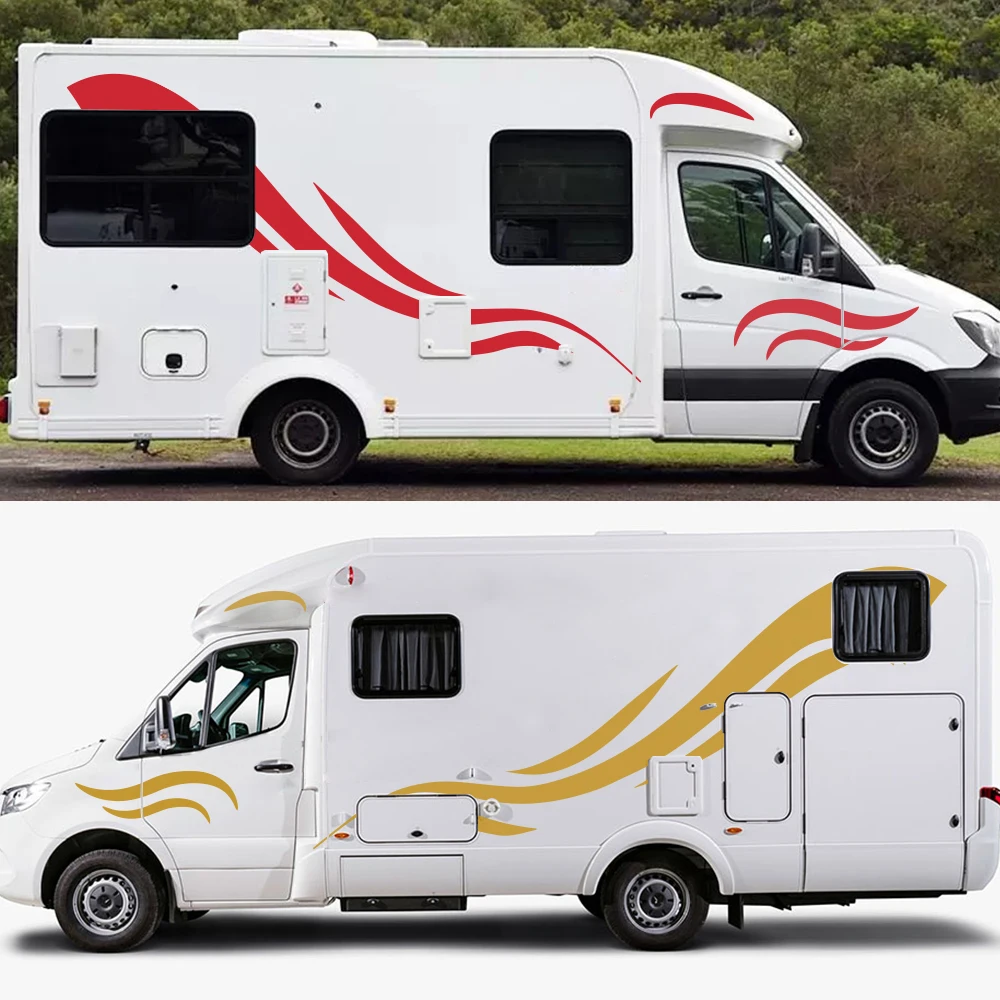 Горячая Распродажа 150 см RV Стикеры дерево наклейка горный пейзаж автомобиля лес
