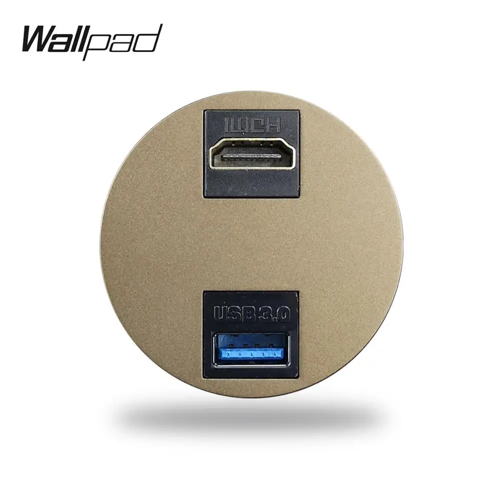 Wallpad L6 5 цветов HDMI USB проводка расширения розетка модульная DIY Бесплатная