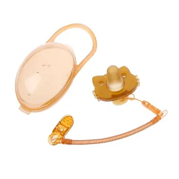 Günstige Frühling Schnuller Nippel Clip Kette Mit Baby Schnuller Und Tragbare Schnuller Box Baby Infant Kleinkind Dummy Schnuller Halter Strap