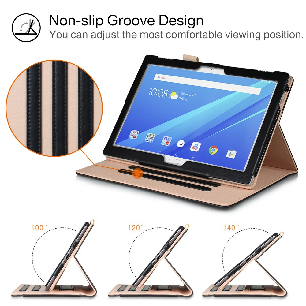 Skup Obudowa z podstawką etui na lenovo M10 tablet TB X605F TB X605L TB X705F X705L skórzane etui na lenovo Tab P10 10.1 przypadku pasek na rękę długopis