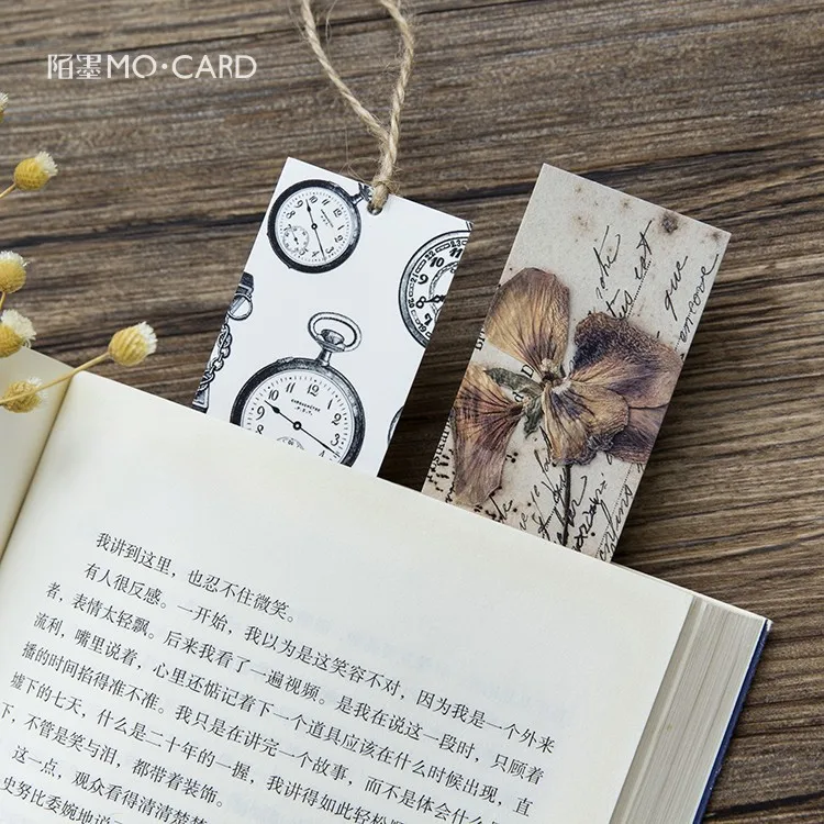 30 листов индексные зажимы винтажная бумажная Закладка для книг подарок учителя