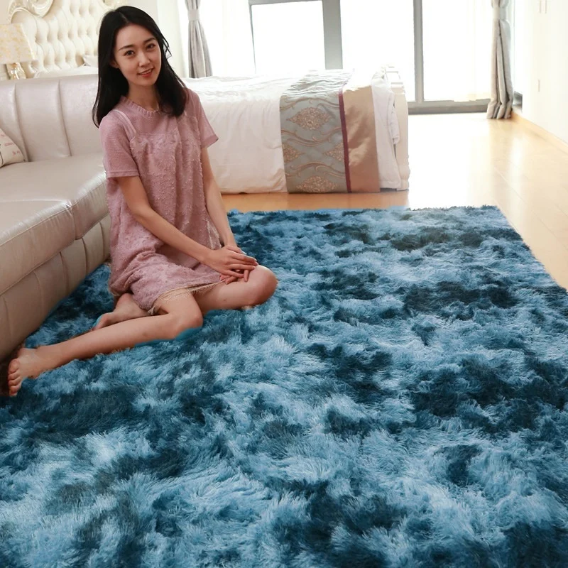 Плюшевые ковры для гостиной, мягкий пушистый домашний декор, мохнатый ковер для спальни, дивана, журнального столика, напольный коврик, коврик для двери, шелковый ковер