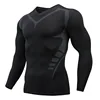 Men's T-shirt Men Running Sport T Shirt Men Compression Fitness Tops Tee Quick DryTight Training Gym Sport Running Shirts Jersey 1