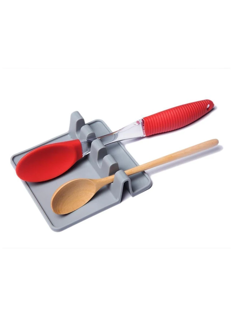 BalleenShiny Spatula Pot Cover Lid Strainer Spoon Spatula Pad Rest Rest Stand Holder Storage Rack Kitchen Desk Organizer