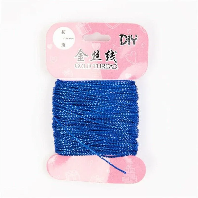 Новинка 1 мм Золотая и серебряная нить подарочная упаковка подвесная линия 12