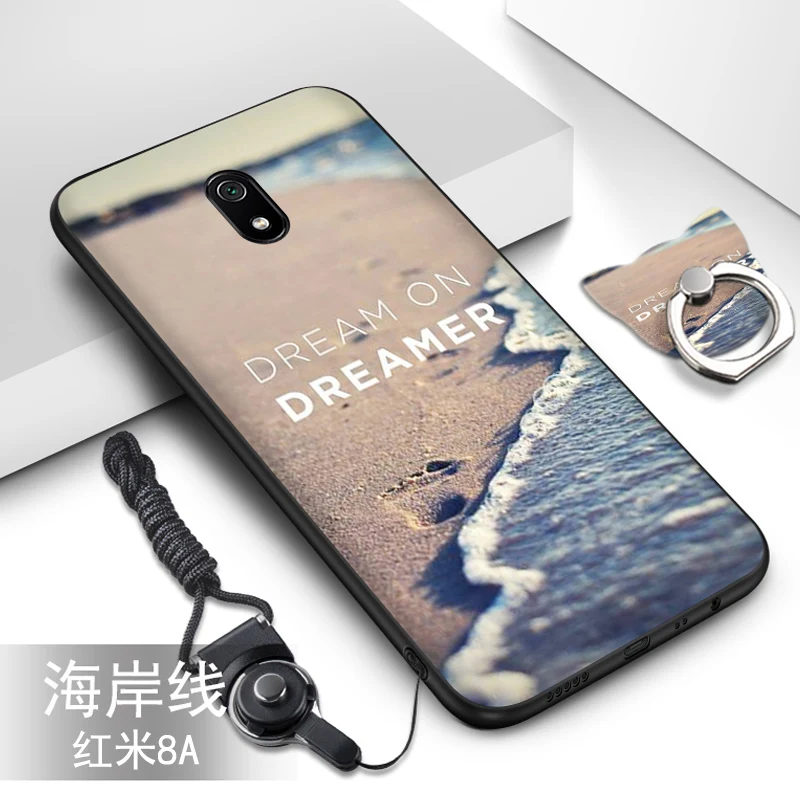 color as photo Для Xiaomi Redmi 8A чехол 22 цвета популярный HD узор ТПУ Мягкий силиконовый чехол для Xiaomi Redmi 8A чехол с кольцом brack# VA - Цвет: color as photo