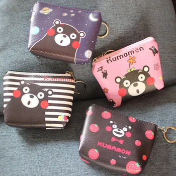 

IVYYE Kumamon Style Anime PU Coin Purse Cartoon Change Bags Coins Wallet Card Key Storage Birthday Gifts
