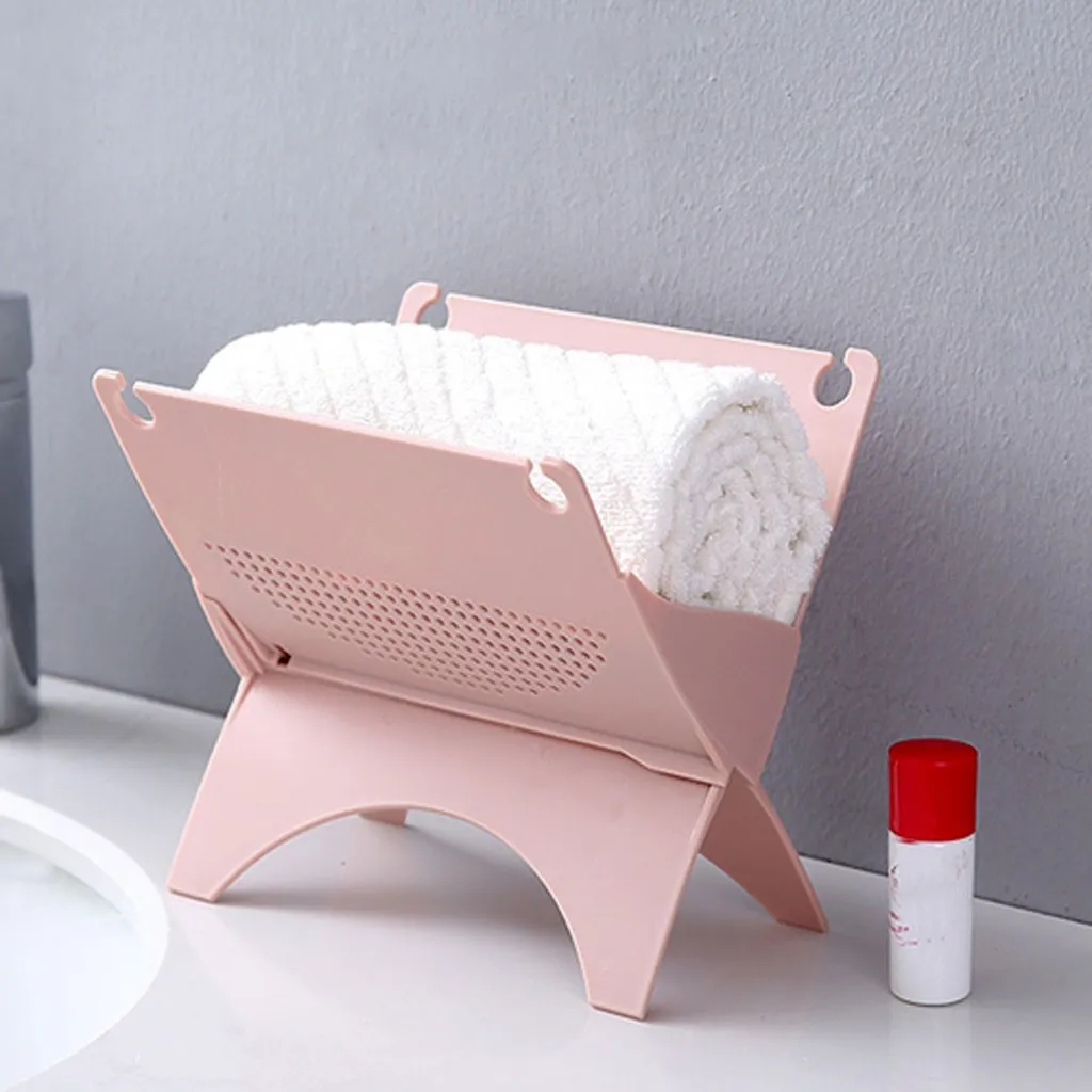 Multifunction Foldable Draining Storage Rack Desktop Bathroom Storage Rack Oct#11