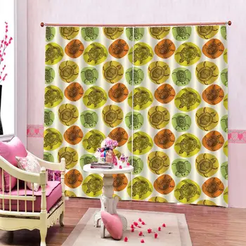 

yellow curtains Luxury Blackout 3D Window Curtains For Living Room Bedroom Customized size stereoscopic curtains
