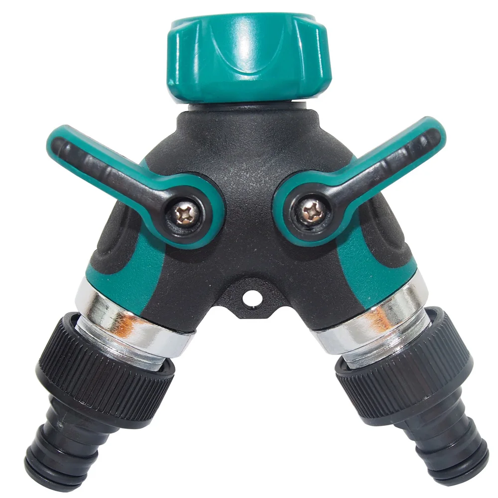 

Garden Hose Splitter Connectors Tap Attachments Two-Way Outdoor Rubber washers Accessories