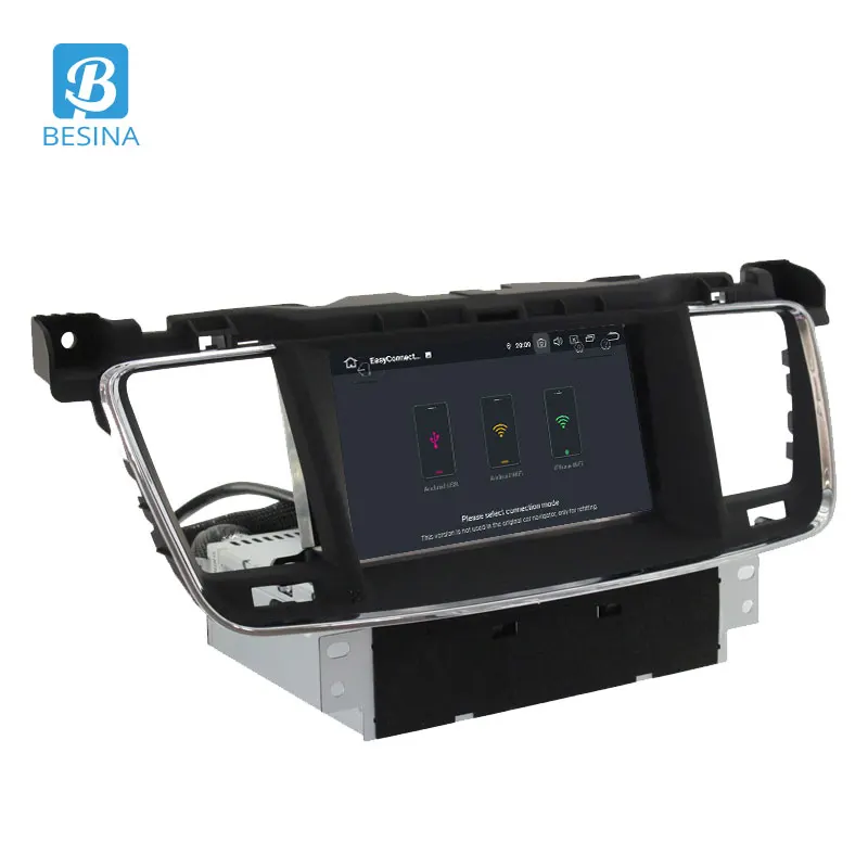 Besina Android 9,0 автомобильный dvd-плеер для peugeot 508 2011- 1024*600 wifi gps Навигация Аудио 1 Din автомобильный Радио Видео плеер