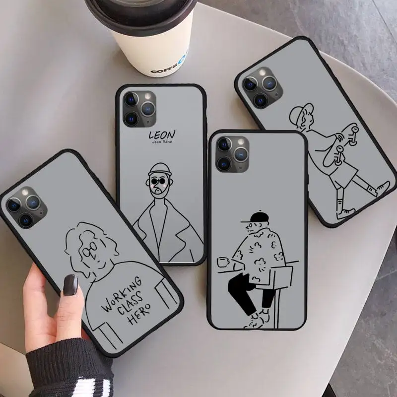 

This killer is not too cold Killer Leon Phone Case for iPhone 11 12 pro XS MAX 8 7 6 6S Plus X 5S SE 2020 XR