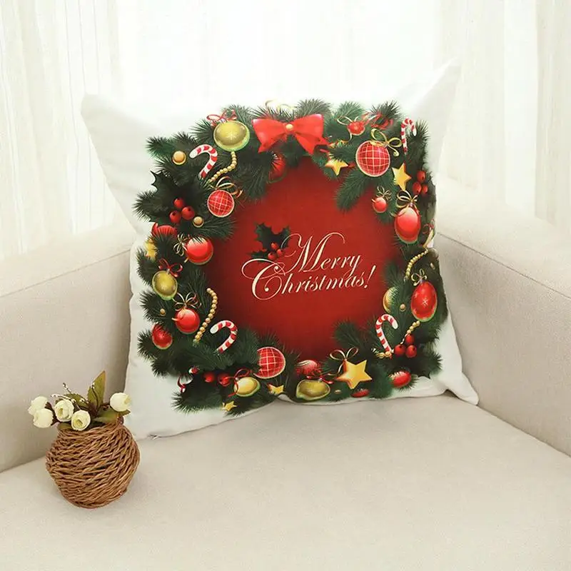 

Christmas Sofa Cushion Cover Bed Home Decor Pillowcases Throw Pillow Case Cushion Cover Pillow Cover