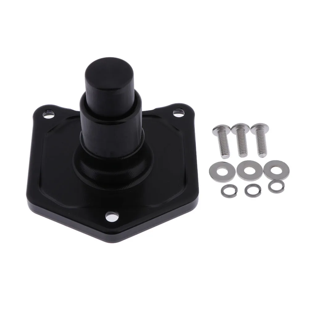 Black solenoid push button starter for Harley 91-17 EVO TWIN CAM 17762