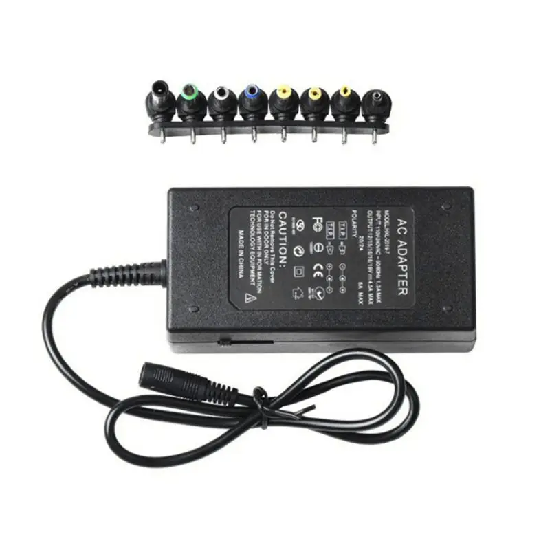 Универсальный 96 Вт блок питания зарядное устройство для ПК ноутбук 12 V-24 V AC/DC адаптер питания E65A