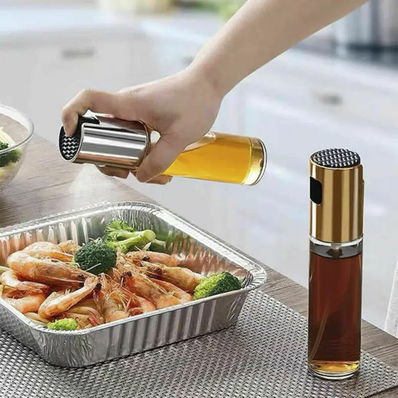2020 Glass Oil Pump Spray Bottle Olive Can Tool Pot Cooking Kitchen Barbecue Barbecue Glass Injection Bottle