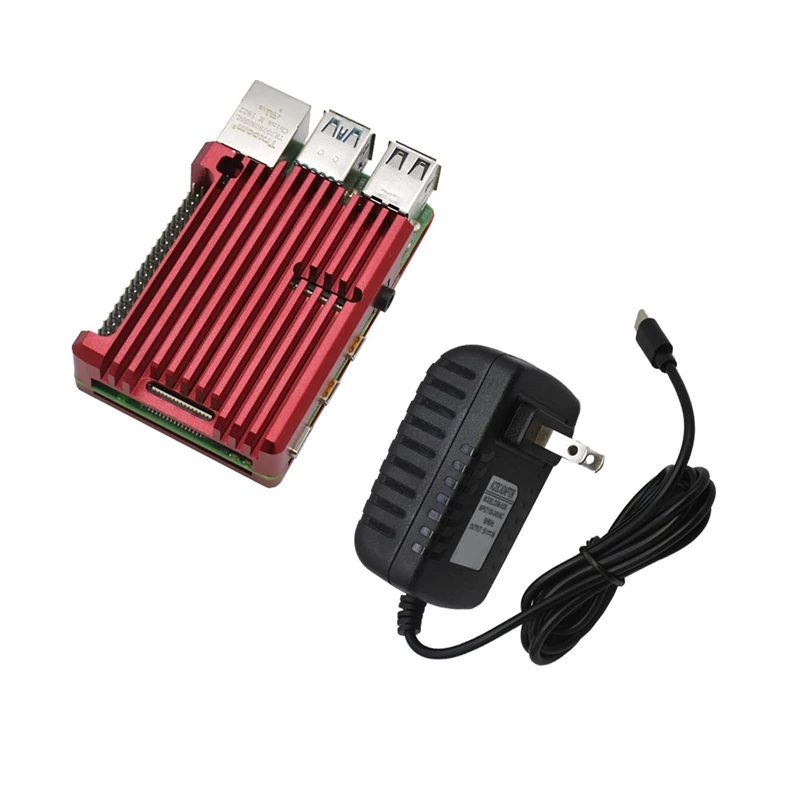 Для Raspberry Pi 4B 4G ram DIY Kit Поддержка 2,4/5,0 GHz wifi Bluetooth 5,0 с алюминиевым ЧПУ сплав защитный красный чехол 5V 3A Po